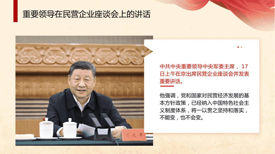 在民营企业座谈会的讲话 第 2 页